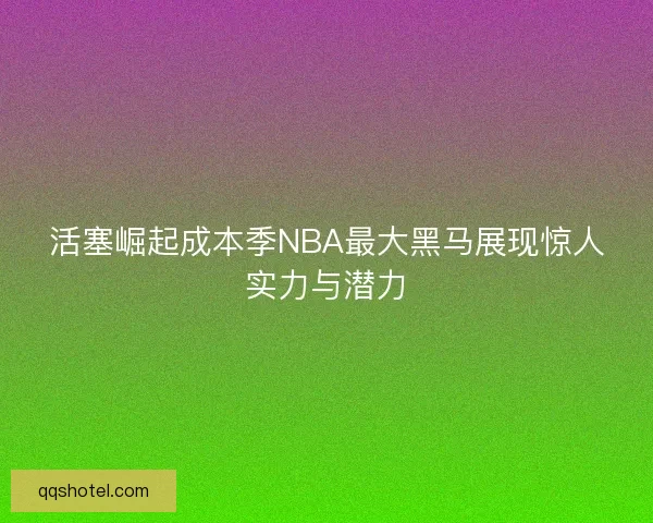 活塞崛起成本季NBA最大黑马展现惊人实力与潜力